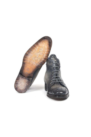 Paul Parkman 12811 Crocodile Embossed Leather Boots (PM6422)