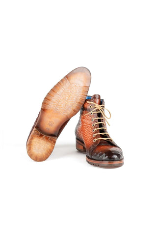 Paul Parkman 12811 Crocodile Embossed Leather Boots (PM6422)