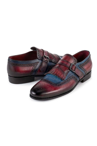 Paul Parkman 12B Leather Kiltie Single Monk Strap (PM6442)