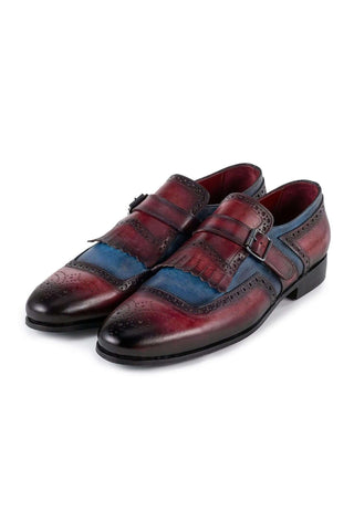 Paul Parkman 12B Leather Kiltie Single Monk Strap (PM6442)