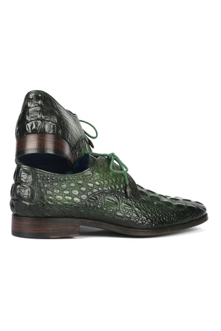 Paul Parkman 1438 Crocodile Embossed Calf-Skin Leather Derby (PM6363)