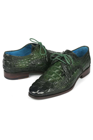 Paul Parkman 1438 Crocodile Embossed Leather Derby (PM6363)