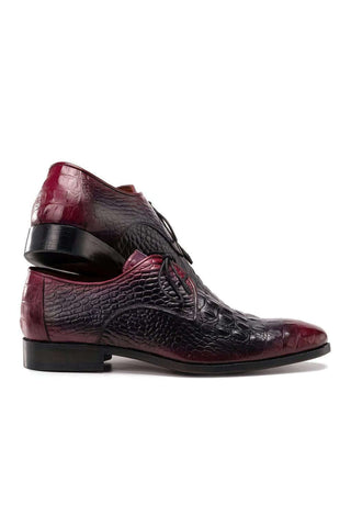Paul Parkman 1438 Crocodile Embossed Leather Derby (PM6363)