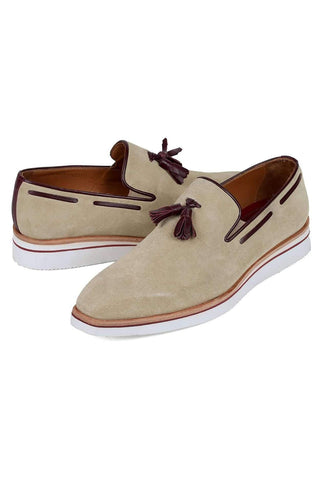 Paul Parkman 181 Suede Tassels Loafers (PM6301)