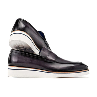 Paul Parkman 183 Men's Shoes Calf-Skin Leather Casual Loafers (PM6474)-AmbrogioShoes