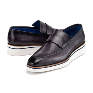 Paul Parkman 183 Men's Shoes Calf-Skin Leather Casual Loafers (PM6474)-AmbrogioShoes