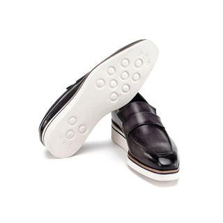 Paul Parkman 183 Men's Shoes Calf-Skin Leather Casual Loafers (PM6474)-AmbrogioShoes