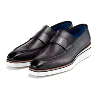 Paul Parkman 183 Men's Shoes Calf-Skin Leather Casual Loafers (PM6474)-AmbrogioShoes