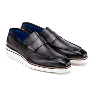 Paul Parkman 183 Men's Shoes Calf-Skin Leather Casual Loafers (PM6474)-AmbrogioShoes