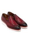 Paul Parkman 186-WN Woven Leather Casual Loafers (PM6434)