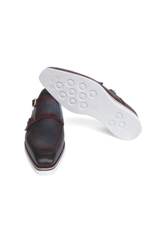 Paul Parkman 189 Calf Skin Leather Double Monk-Straps (PM6398)