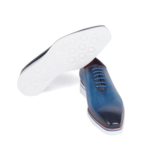 Paul Parkman 191 Men's Shoes Calf-Skin Leather Smart Casual Wholecut Oxfords (PM6393)-AmbrogioShoes