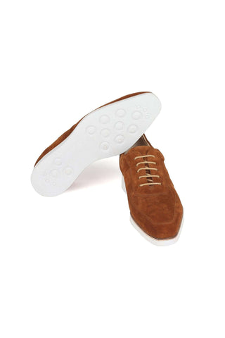 Paul Parkman 192-SD-CML Camel Suede Casual Sneakers (PM6384)