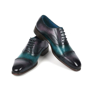 Paul Parkman 314 Men's Shoes Calf-Skin Leather Cap-Toe Oxfords (PM6349)-AmbrogioShoes