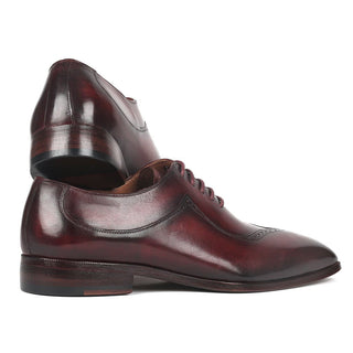 Paul Parkman 35BRD25 Men's Handmade Shoes Dark Bordeaux Calf-Skin Leather Oxfords (PM6276)-AmbrogioShoes