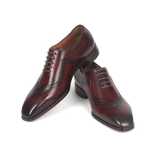 Paul Parkman 35BRD25 Men's Shoes Dark Bordeaux Calf-Skin Leather Oxfords (PM6276)-AmbrogioShoes