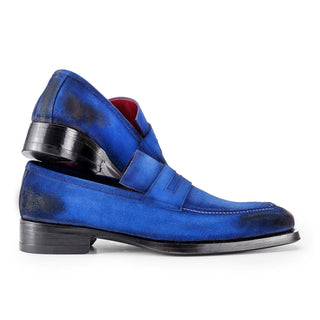 Paul Parkman 36 Suede Welted Penny Loafers (PM6448)-AmbrogioShoes