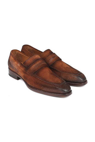 Paul Parkman 36 Suede Welted Penny Loafers (PM6448)-AmbrogioShoes