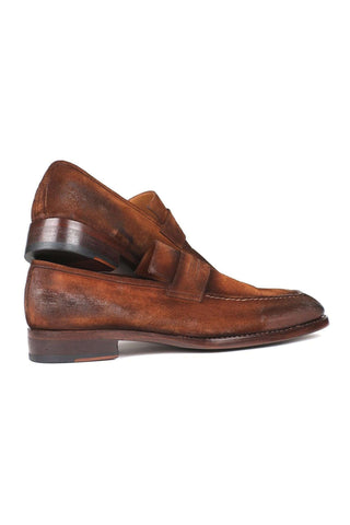 Paul Parkman 36 Suede Welted Penny Loafers (PM6448)-AmbrogioShoes
