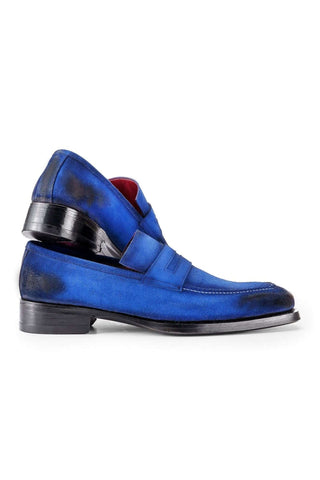 Paul Parkman 36 Suede Welted Penny Loafers (PM6448)