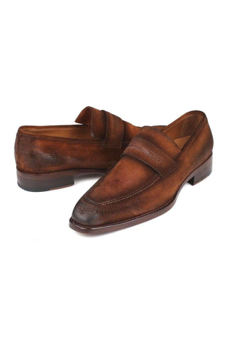 Paul Parkman 36 Suede Welted Penny Loafers (PM6448)