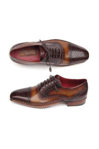 Paul Parkman 5032 Leather Opanka Cap-Toe Oxfords (PM6350)