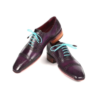 Paul Parkman 5032 Men's Shoes Calf-Skin Leather Opanka Cap-Toe Oxfords (PM6350)-AmbrogioShoes