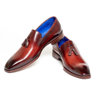 Paul Parkman 5141 Men's Shoes Calf-Skin Leather Tassels Loafers (PM6282)-AmbrogioShoes