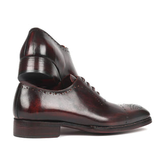 Paul Parkman 56BRD83 Men's Shoes Dark Bordeaux Calf-Skin Leather Gooyear Welted Oxfords (PM6272)-AmbrogioShoes