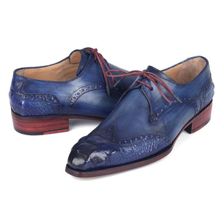 Paul Parkman 584 Men's Shoes Calf-Skin Leather Goodyear Welted Wingtip Derby (PM6389)-AmbrogioShoes