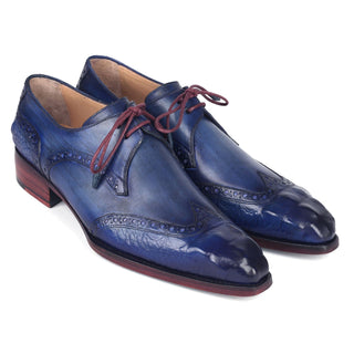 Paul Parkman 584 Men's Shoes Calf-Skin Leather Goodyear Welted Wingtip Derby (PM6389)-AmbrogioShoes
