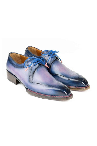 Paul Parkman 599F67 Pink & Navy Leather Hand-Welted Derby (PM6423)