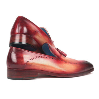 Paul Parkman 66T82-BUR Men's Handmade Shoes Burgundy Calf-Skin Leather Tassel Loafers (PM6267)-AmbrogioShoes
