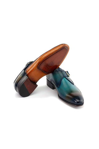 Paul Parkman 69V7U Leather Single Monk-Strap (PM6455)