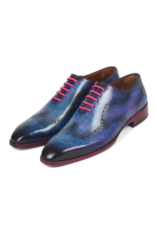 Paul Parkman 741 Calf-Skin Leather Wing-Tip Whole Cut Oxfords (PM6386)-AmbrogioShoes