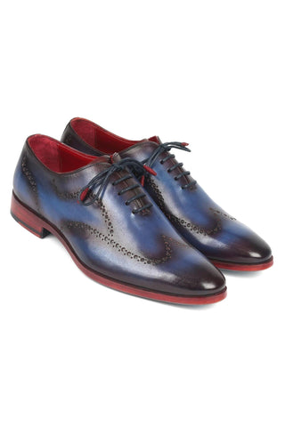 Paul Parkman 741 Calf-Skin Leather Wing-Tip Whole Cut Oxfords (PM6386)-AmbrogioShoes