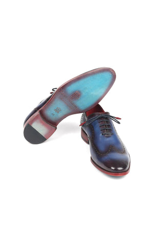 Paul Parkman 741 Calf-Skin Leather Wing-Tip Whole Cut Oxfords (PM6386)-AmbrogioShoes