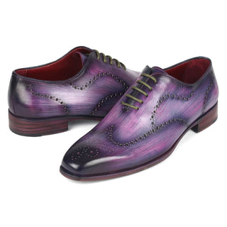 Paul Parkman 741 Calf-Skin Leather Wing-Tip Whole Cut Oxfords (PM6386)-AmbrogioShoes