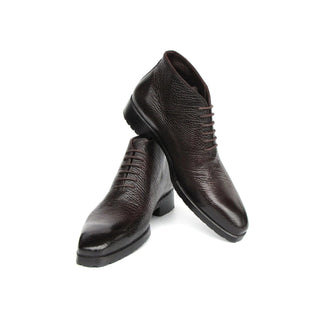 Paul Parkman 793BRW82 Men's Shoes Brown Floater Leather Ankle Boots (PM6417)-AmbrogioShoes