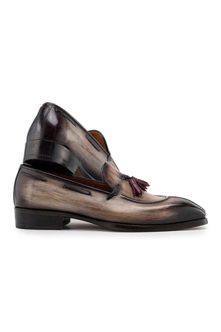 Paul Parkman 8135 Men's Split Toe Calf-Skin Leather Tassel Loafer (PM6488)