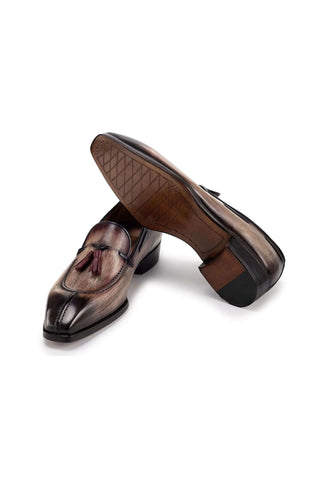Paul Parkman 8135 Men's Split Toe Leather Tassel Loafer (PM6488)