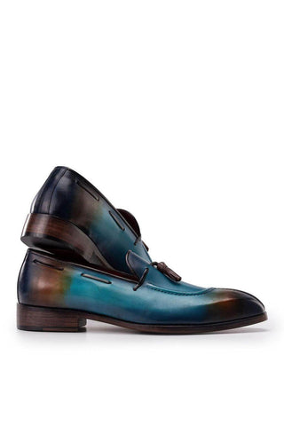 Paul Parkman 8135 Men's Split Toe Leather Tassel Loafer (PM6488)