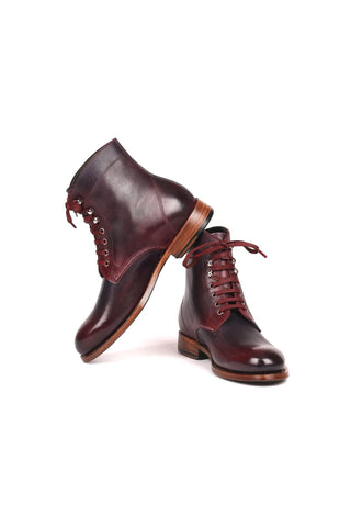 Paul Parkman 824 Calf-Skin Leather Derby Boots (PM6334)