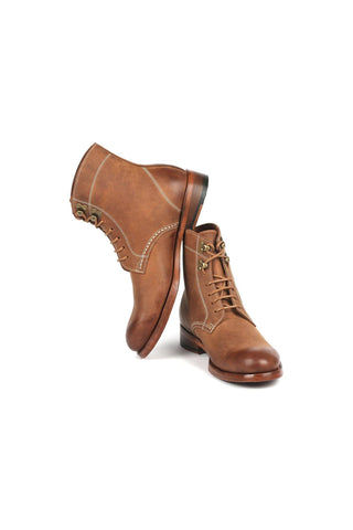 Paul Parkman 824 Green Nubuck Leather Goodyear Welted Boots (PM6342)