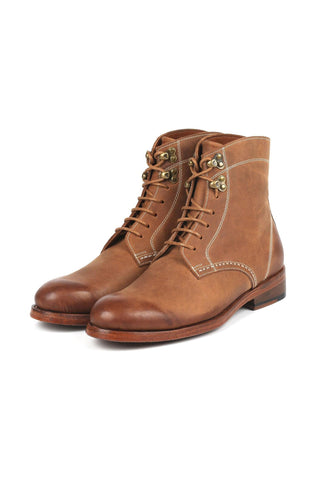 Paul Parkman 824 Green Nubuck Leather Goodyear Welted Boots (PM6342)