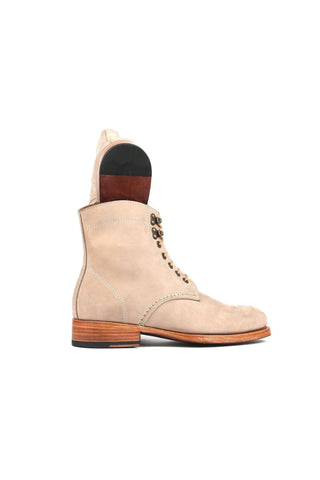 Paul Parkman 824 Green Nubuck Leather Goodyear Welted Boots (PM6342)