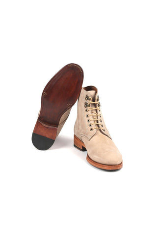 Paul Parkman 824 Green Nubuck Leather Goodyear Welted Boots (PM6342)