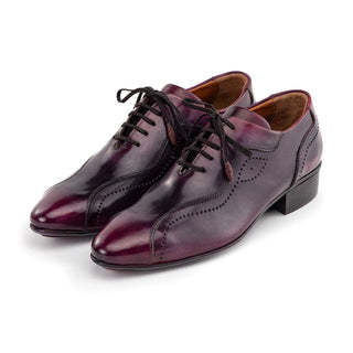 Paul Parkman 84654 Men's Handmade Shoes Calf-Skin Leather Lace-Up Oxford (PM6458)-AmbrogioShoes