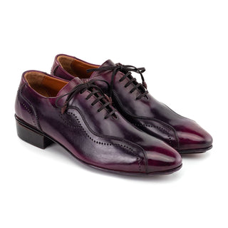 Paul Parkman 84654 Men's Handmade Shoes Calf-Skin Leather Lace-Up Oxford (PM6458)-AmbrogioShoes