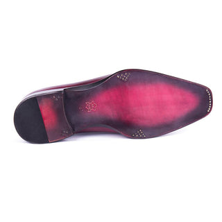 Paul Parkman 846F11 Men's Shoes Purple & Gray Calf-Skin Leather Loafers (PM6300)-AmbrogioShoes
